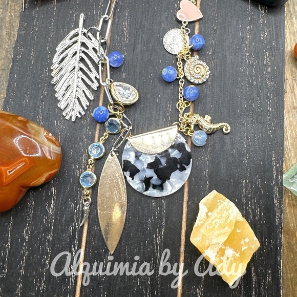 Alquimia by Ady Gold and Blue Necklace - Picture 2 of 10